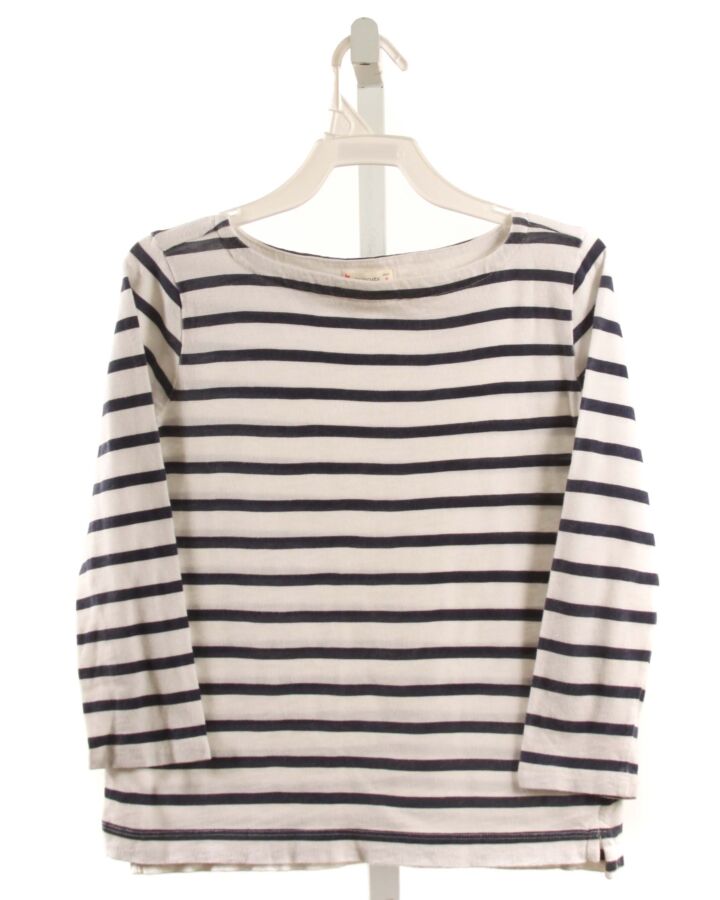 CREWCUTS  NAVY  STRIPED  KNIT LS SHIRT