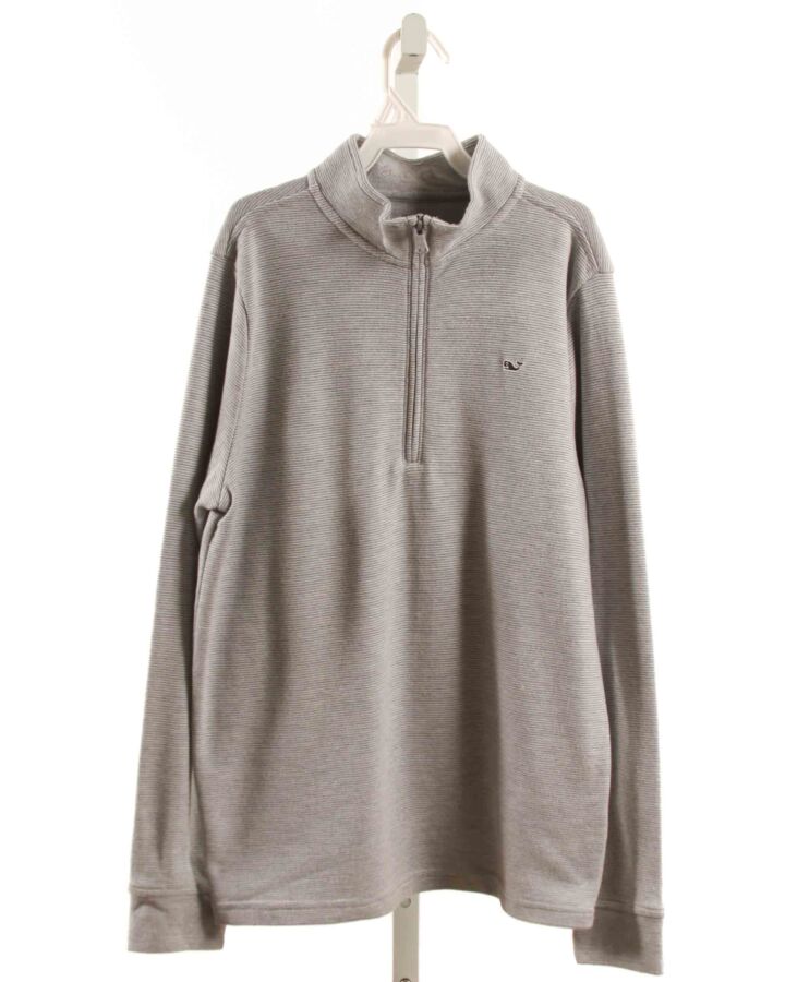 VINEYARD VINES  GRAY  STRIPED  PULLOVER