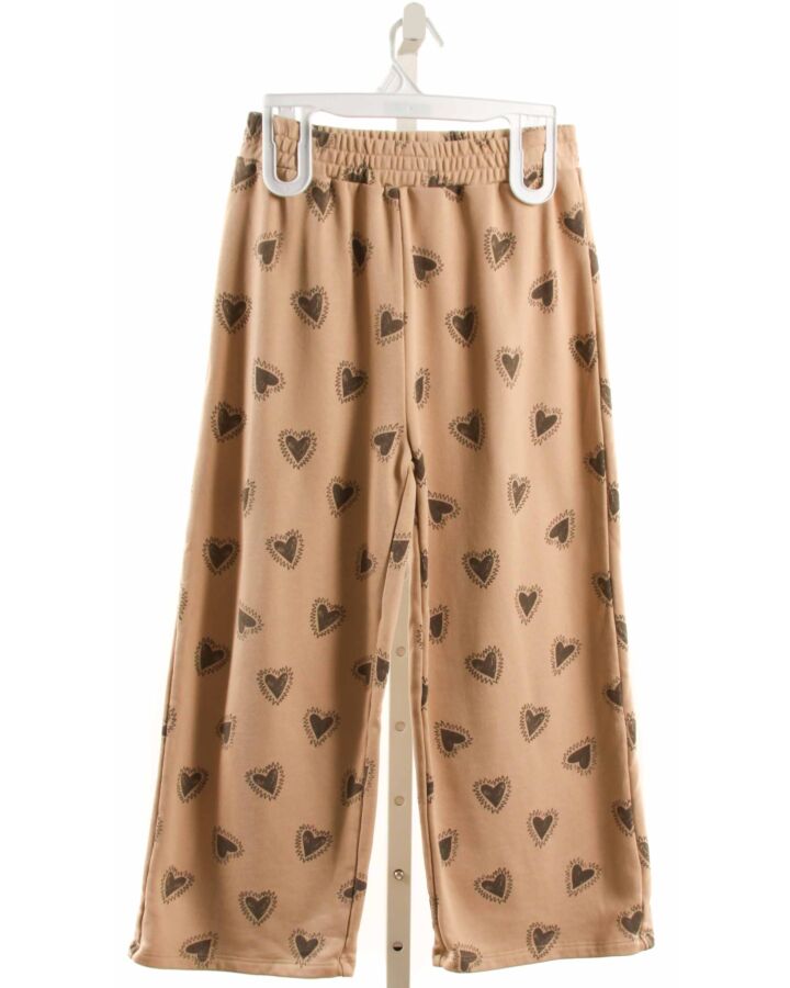 RYLEE & CRU  BROWN  PRINT  PANTS