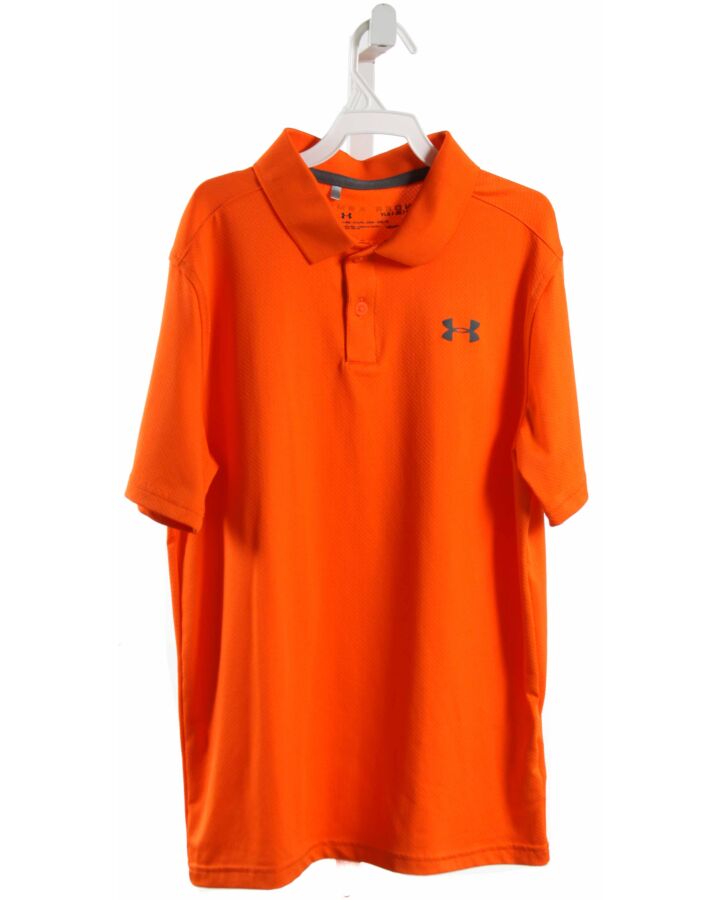 UNDER ARMOUR  ORANGE    KNIT SS SHIRT