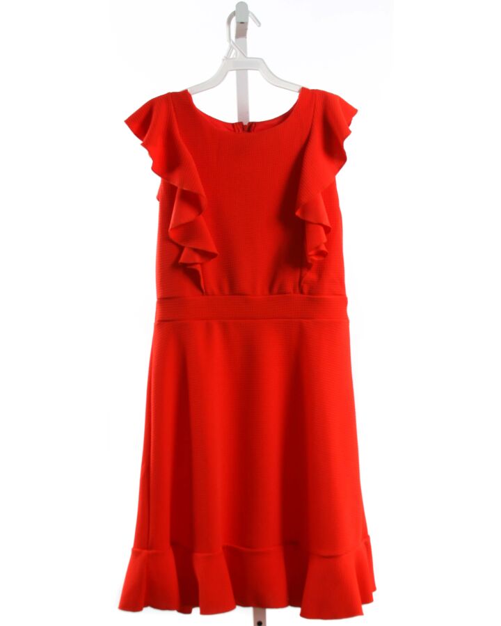 ZUNIE  RED    PARTY DRESS WITH RUFFLE