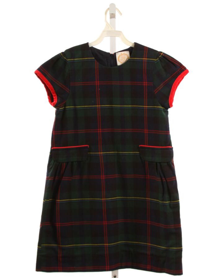 THE BEAUFORT BONNET COMPANY  FOREST GREEN  PLAID  DRESS