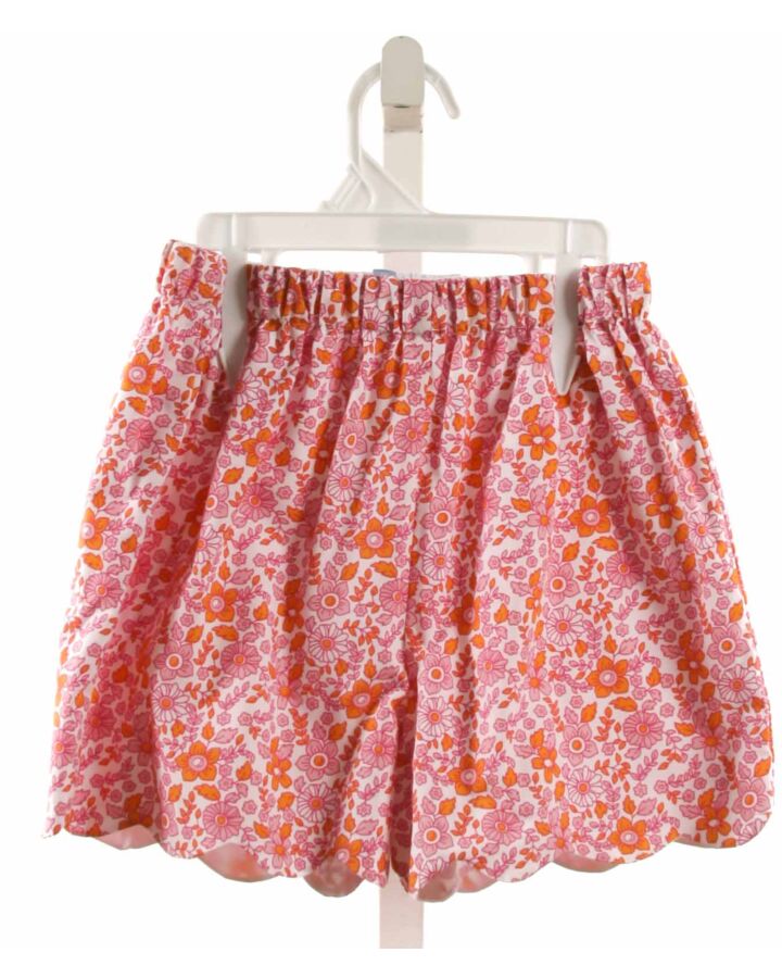 LITTLE ENGLISH  ORANGE  FLORAL  SHORTS