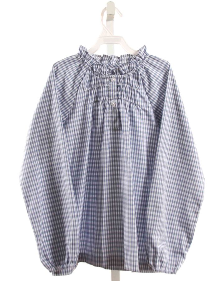 LITTLE ENGLISH  BLUE  GINGHAM  DRESS SHIRT