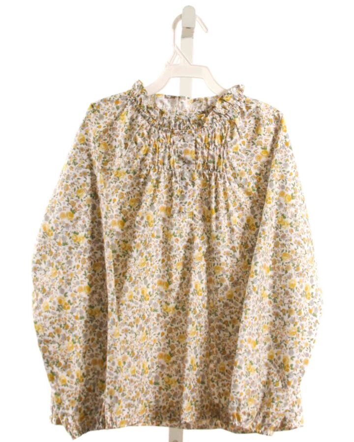 LITTLE ENGLISH  YELLOW  FLORAL  DRESS SHIRT