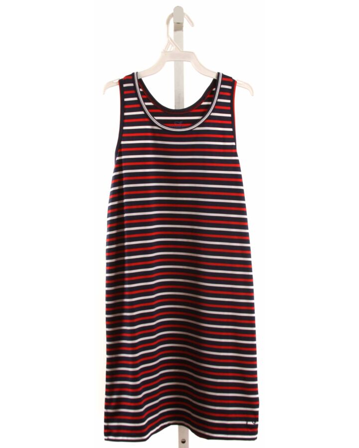 VINEYARD VINES  RED  STRIPED  KNIT DRESS