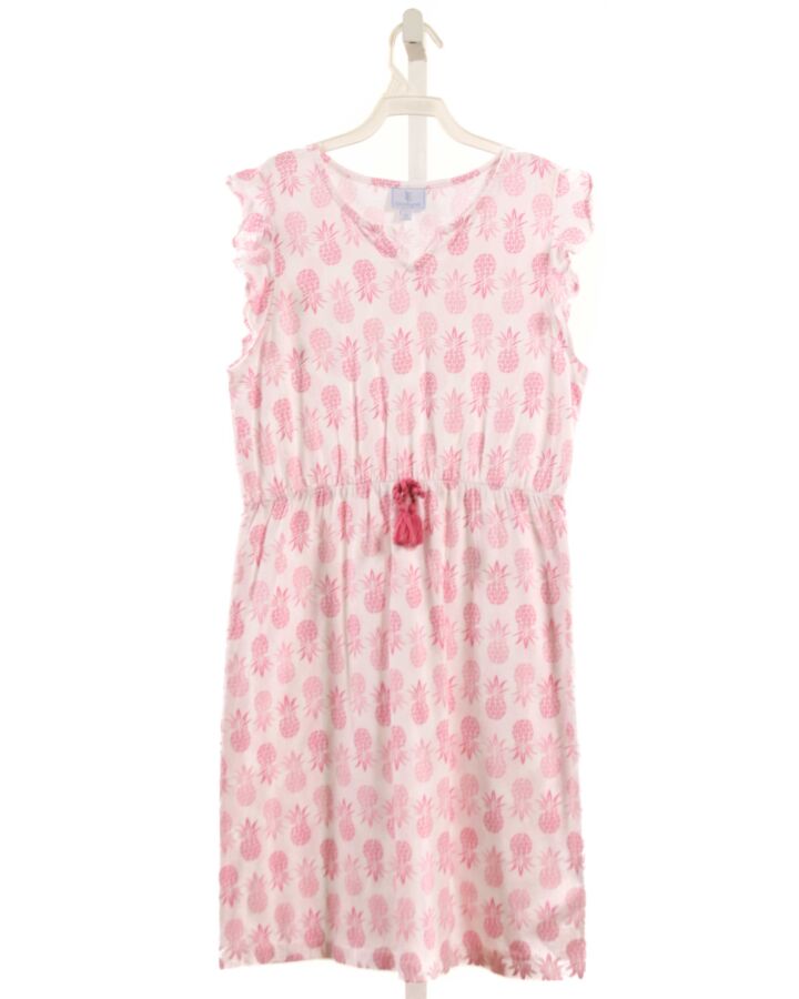 LITTLE ENGLISH  PINK  PRINT  KNIT DRESS