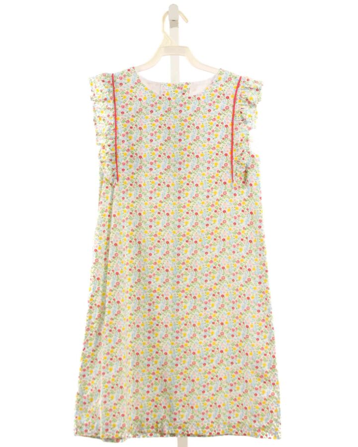 LITTLE ENGLISH  MULTI-COLOR  FLORAL  DRESS WITH RUFFLE