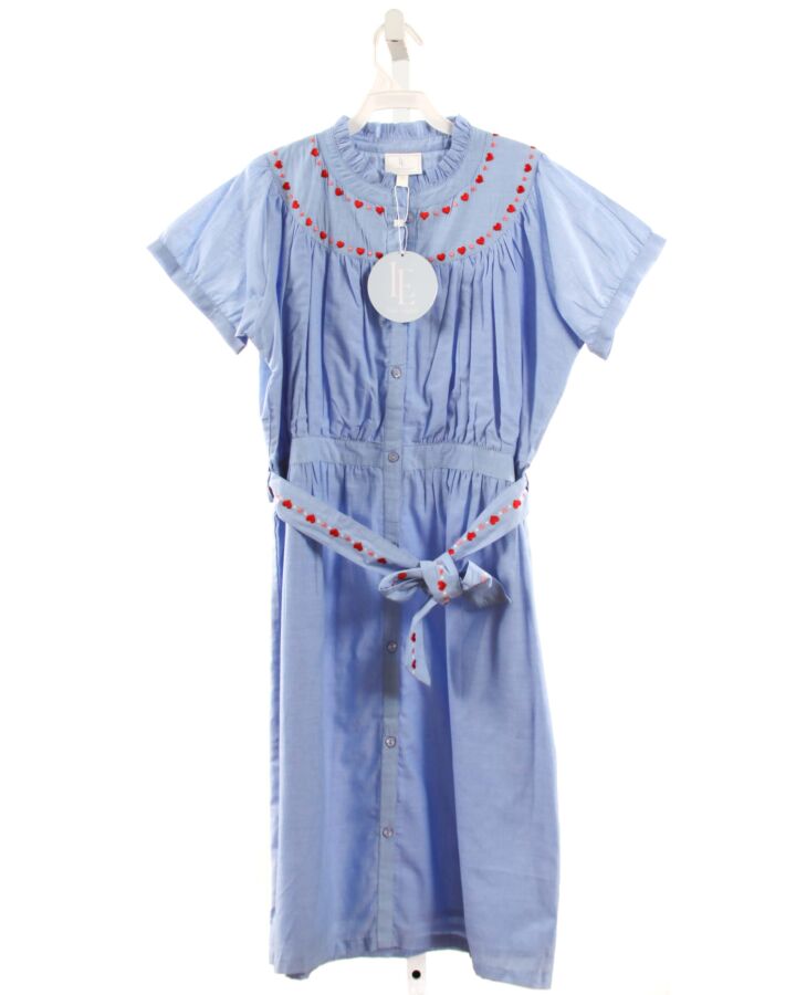 LITTLE ENGLISH  BLUE   EMBROIDERED DRESS