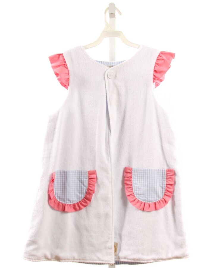 THE BEAUFORT BONNET COMPANY  WHITE TERRY CLOTH   COVER UP WITH RUFFLE