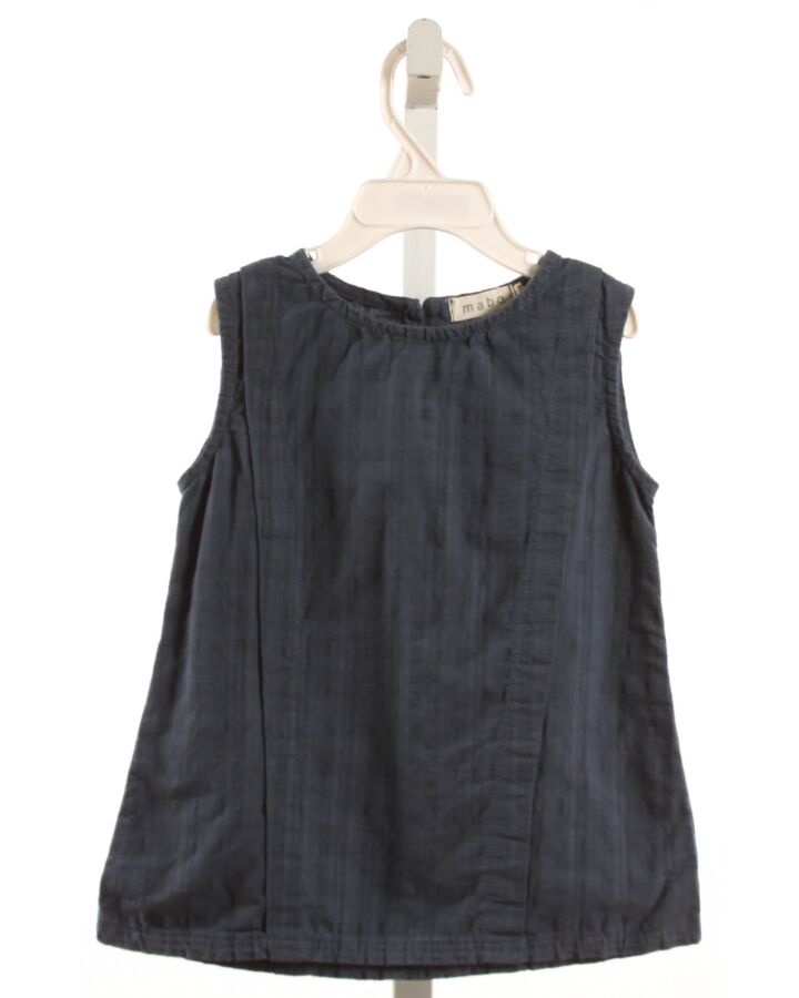 MABO  NAVY    SLEEVELESS SHIRT