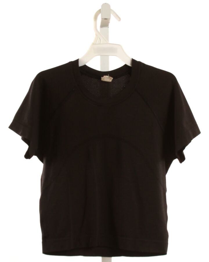 LULULEMON  BLACK    KNIT SS SHIRT