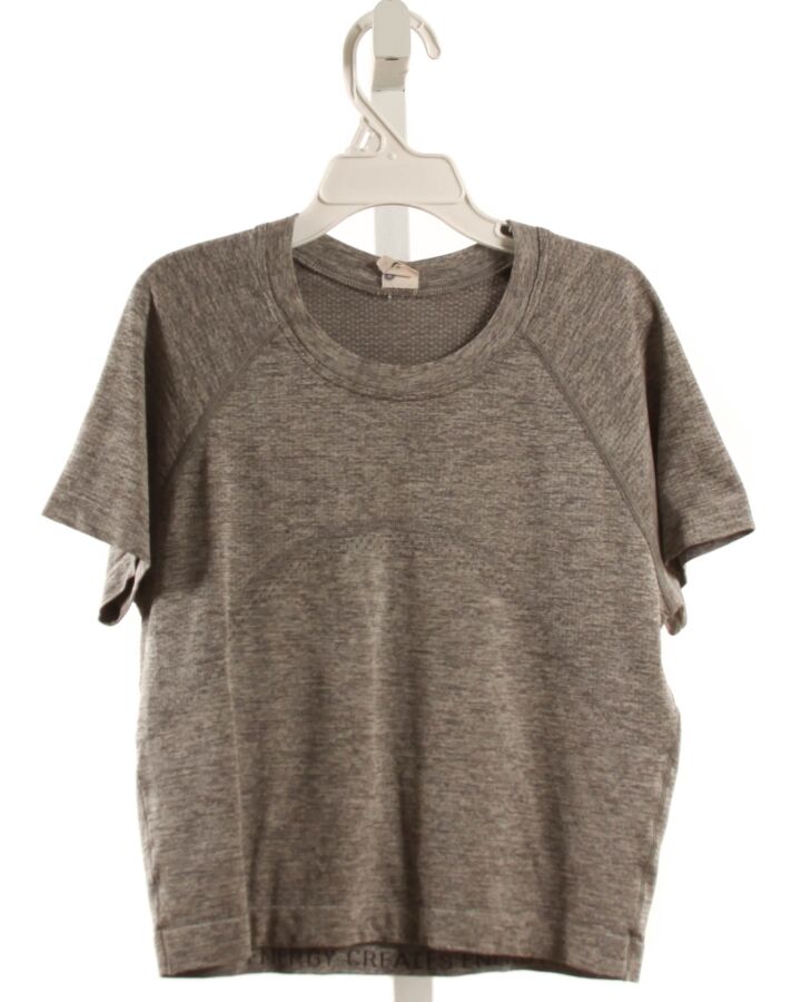 LULULEMON  GRAY    KNIT SS SHIRT