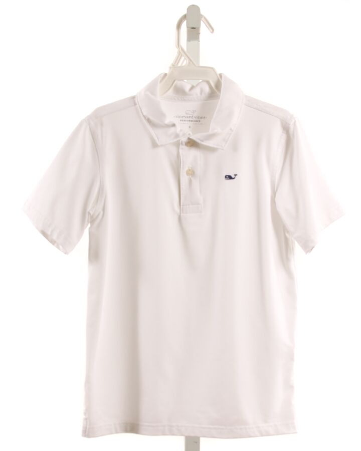 VINEYARD VINES  WHITE    KNIT SS SHIRT