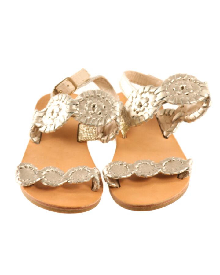 JACK ROGERS GOLD SANDALS  *EUC SIZE TODDLER 10