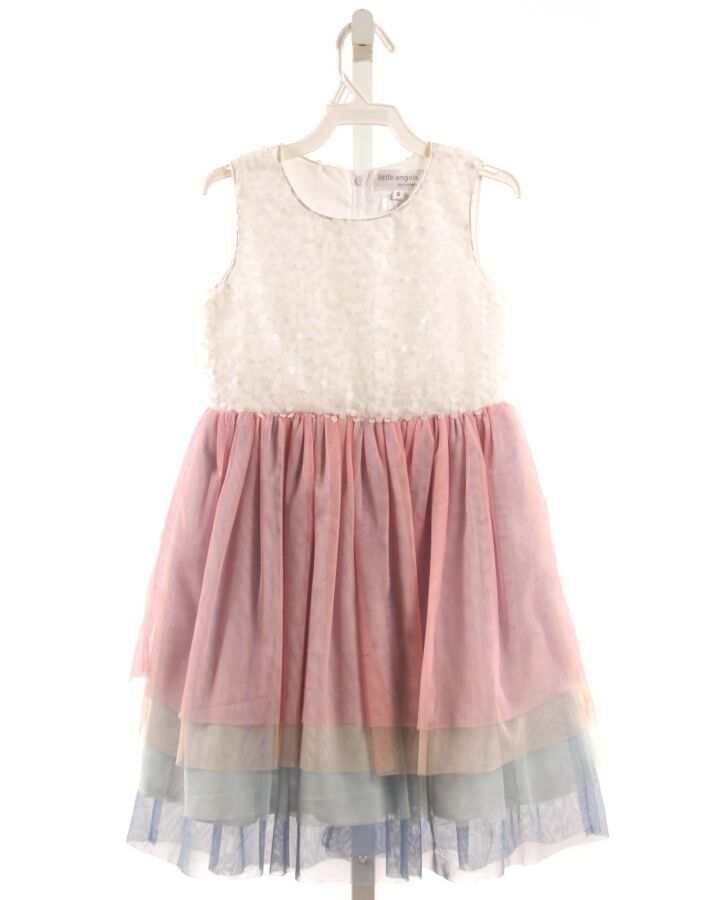 US ANGELS   MULTI-COLOR TULLE   DRESS WITH SEQUINS