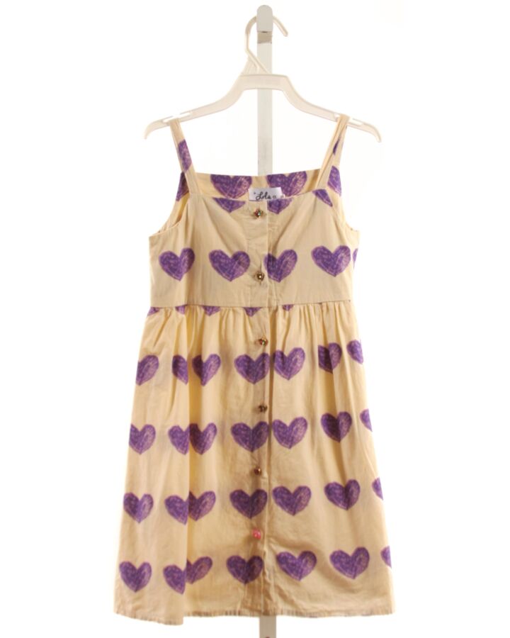 LOLA + THE BOYS  PURPLE  PRINT  DRESS