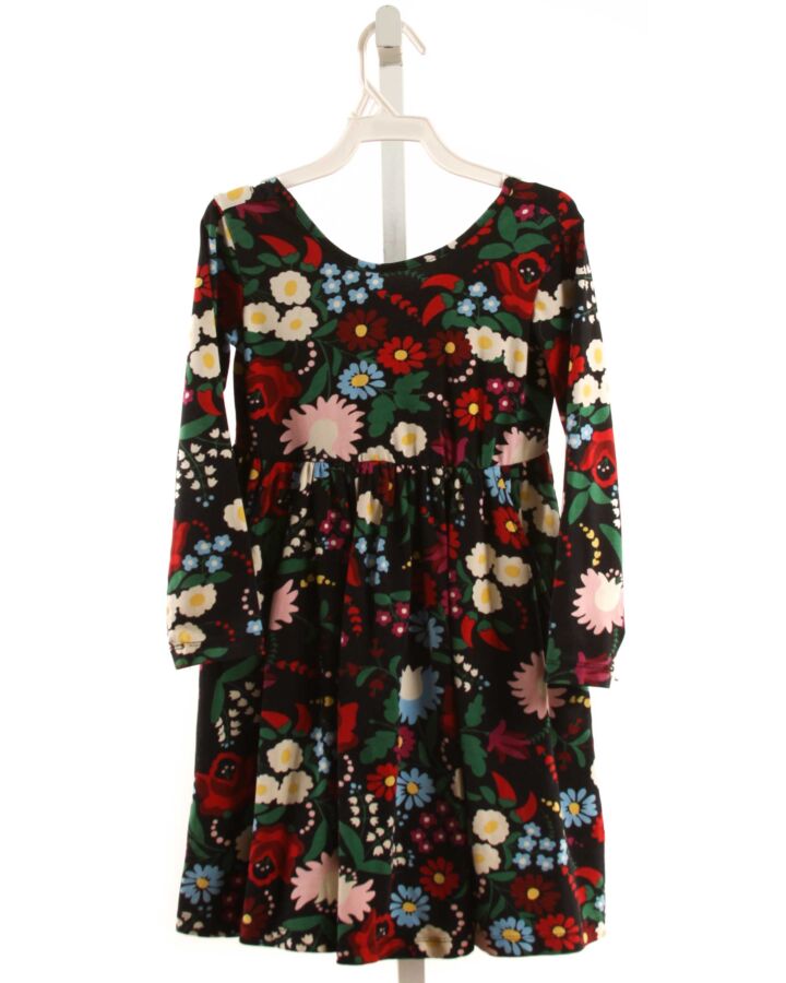 HANNA ANDERSSON  BLACK  FLORAL  KNIT DRESS
