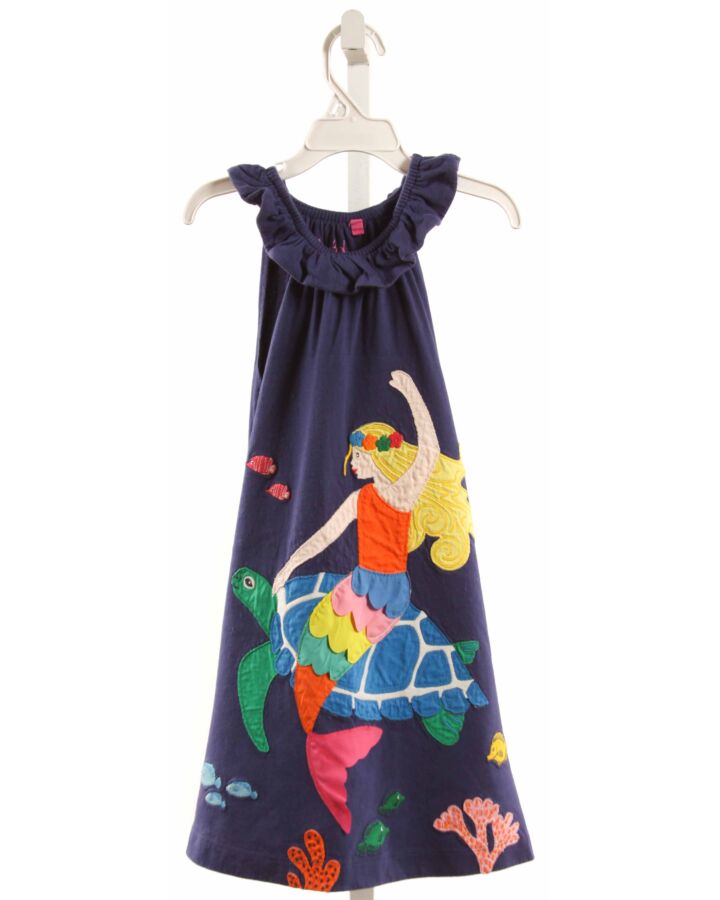 MINI BODEN  NAVY   APPLIQUED KNIT DRESS