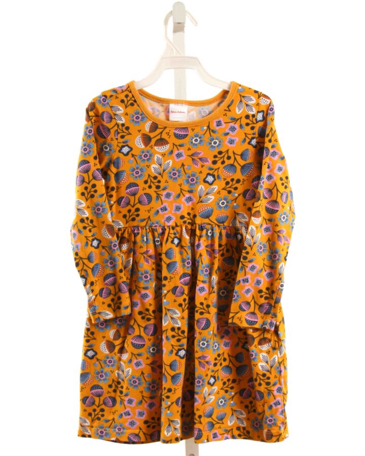 HANNA ANDERSSON  MUSTARD  FLORAL  KNIT DRESS