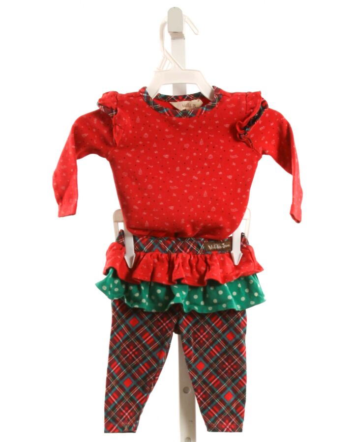 MATILDA JANE  RED    2-PIECE OUTFIT WITH RUFFLE