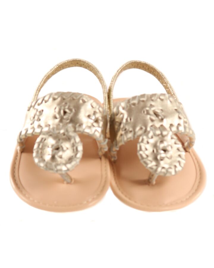 JACK ROGERS GOLD SANDALS *NEW WITHOUT TAG *NWT SIZE INFANT 3