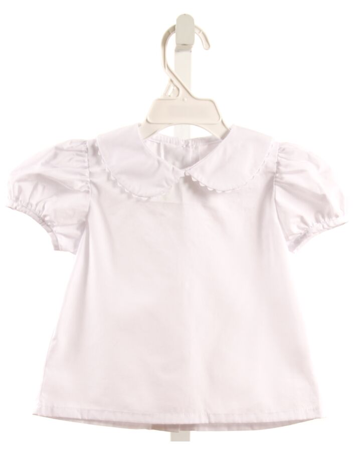 CLASSIC WHIMSY  WHITE    SHIRT-SS WITH RIC RAC