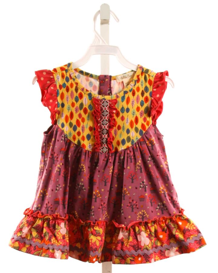 MATILDA JANE  MULTI-COLOR    KNIT DRESS WITH RUFFLE