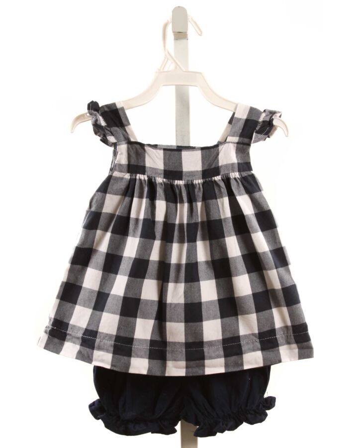 SOUTHERN SUNSHINE KIDS  NAVY  GINGHAM  2-PIECE OUTFIT
