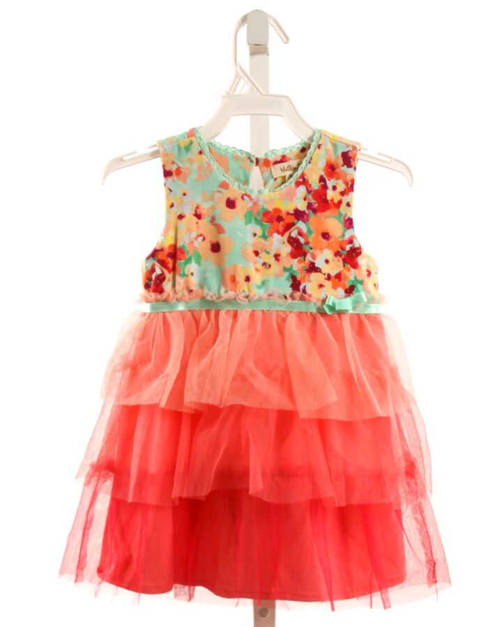 MATILDA JANE  PINK TULLE FLORAL  KNIT DRESS
