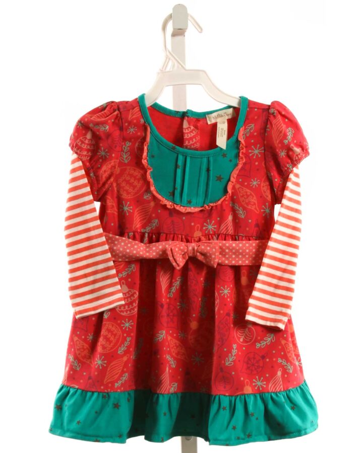 MATILDA JANE  RED  PRINT  KNIT DRESS