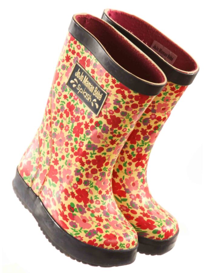 JOJO MAMAN BEBE FLORAL BOOTS  *EUC SIZE CHILD 3