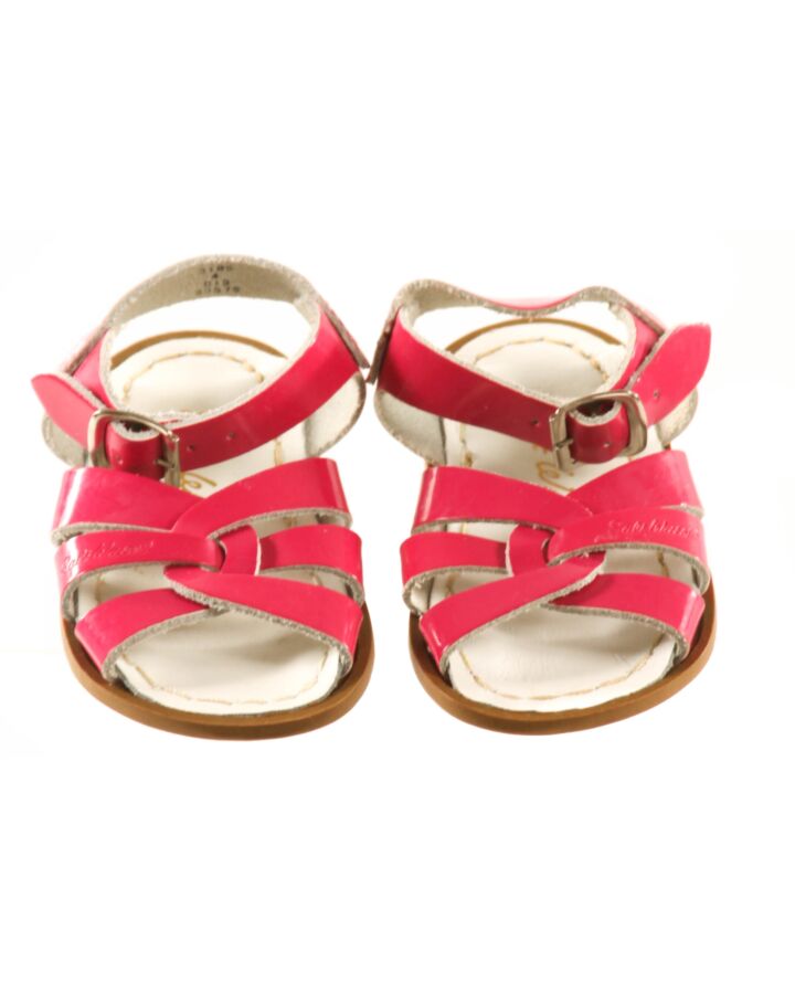 SUN SANS/ SALTWATER SANDALS PINK SANDALS  *EUC SIZE TODDLER 4