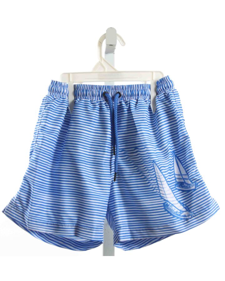 SUNUVA  BLUE  STRIPED  SWIM TRUNKS