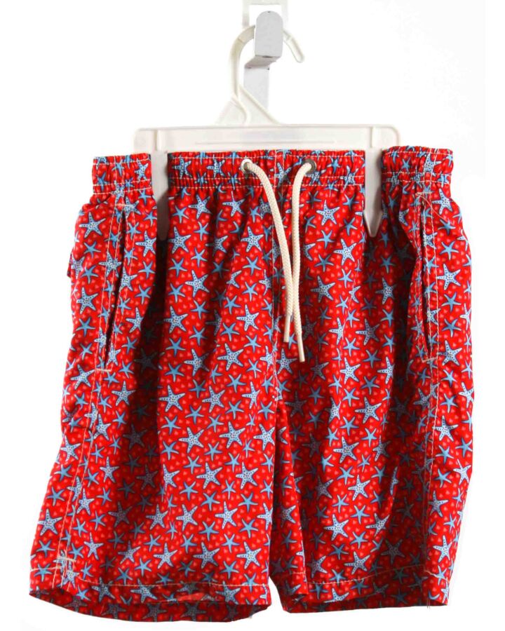 MER ST. BARTH  RED    SWIM TRUNKS