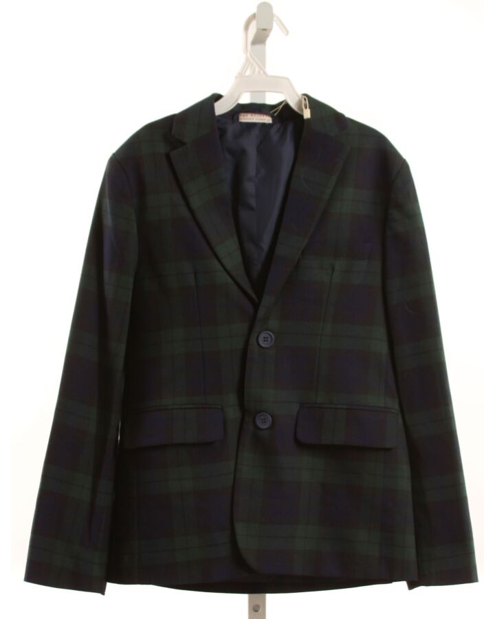 THE BEAUFORT BONNET COMPANY  FOREST GREEN  PLAID  BLAZER