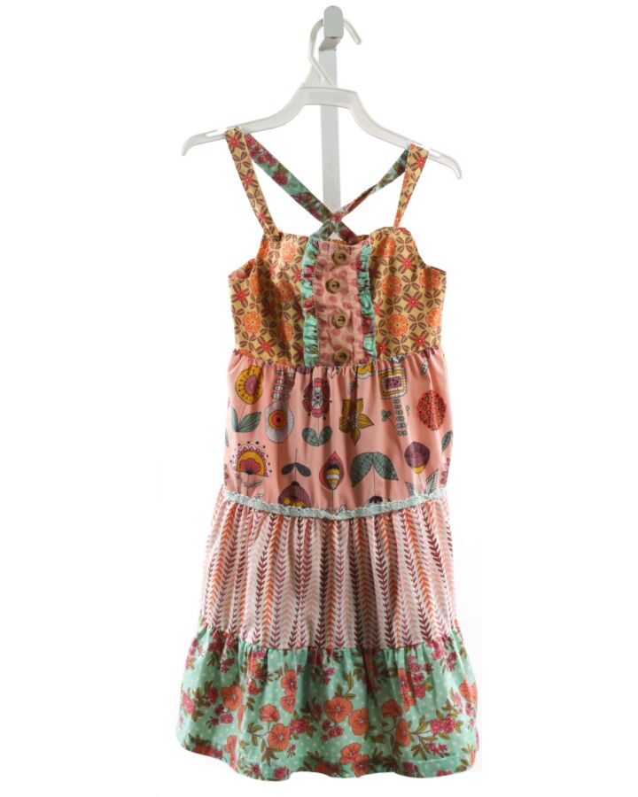 MATILDA JANE  MULTI-COLOR  FLORAL PRINTED DESIGN DRESS