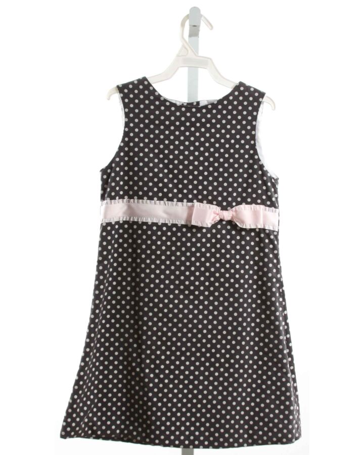 BAILEY BOYS  GRAY CORDUROY POLKA DOT  DRESS WITH BOW