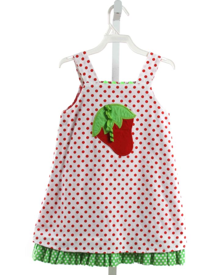 BAILEY BOYS  RED  POLKA DOT APPLIQUED DRESS