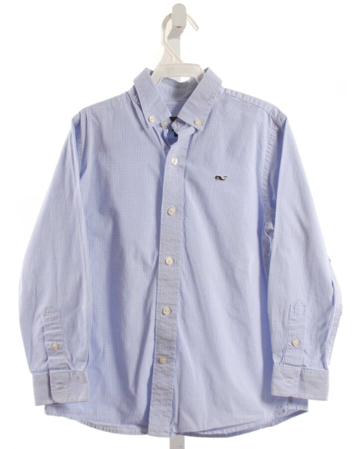 VINEYARD VINES  LT BLUE  GINGHAM  DRESS SHIRT