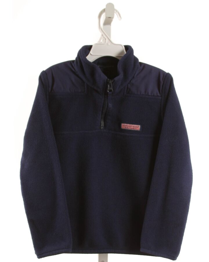 VINEYARD VINES  NAVY FLEECE   PULLOVER