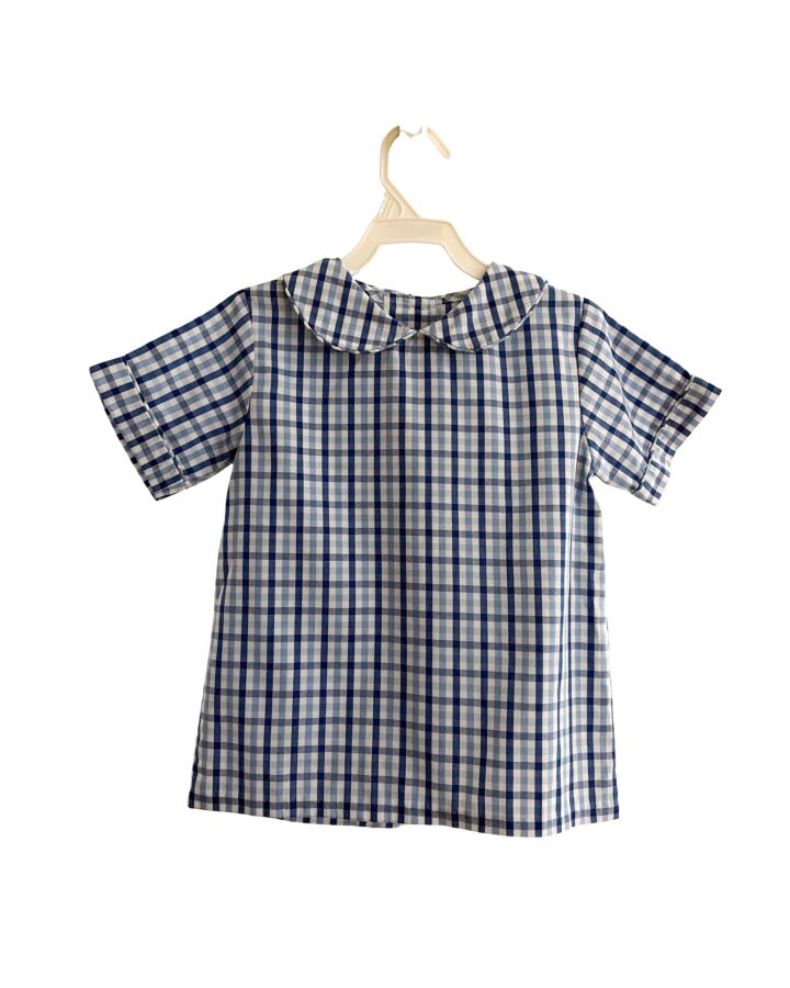 LITTLE ENGLISH  BLUE  GINGHAM  SHIRT-SS