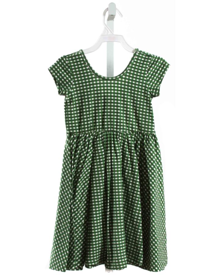 ALICE + AMES  GREEN  WINDOWPANE  KNIT DRESS