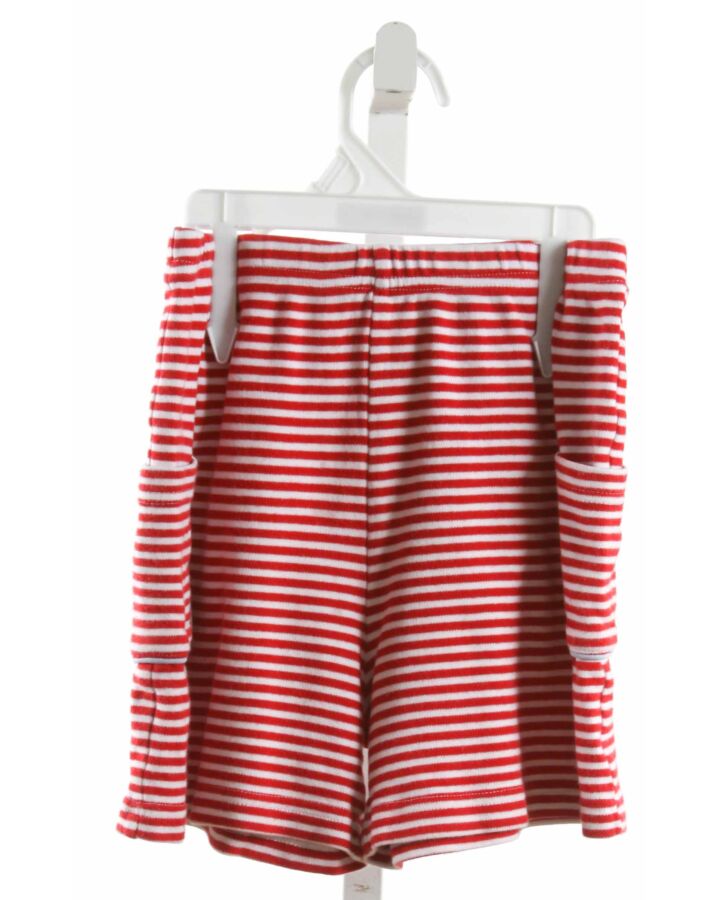 EYELET & IVY  RED KNIT STRIPED  SHORTS