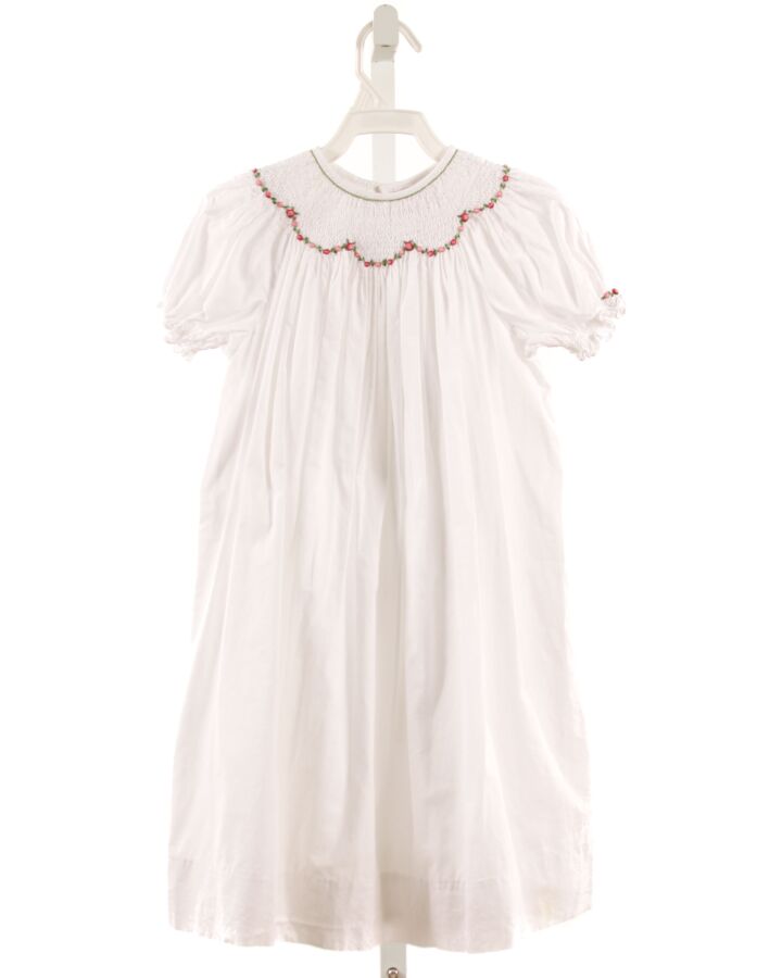 ORIENT EXPRESSED  WHITE   SMOCKED DRESS