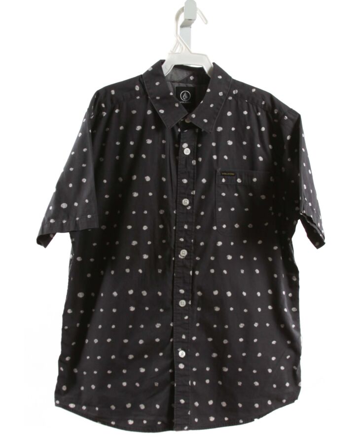 VOLCOM  BLACK  POLKA DOT  DRESS SHIRT