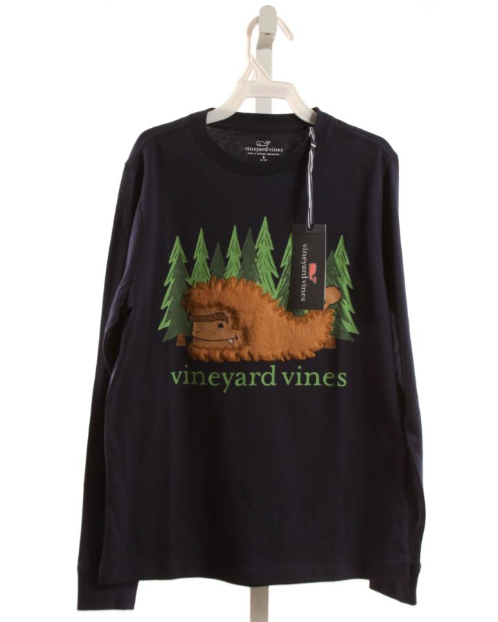 VINEYARD VINES  NAVY   APPLIQUED KNIT LS SHIRT