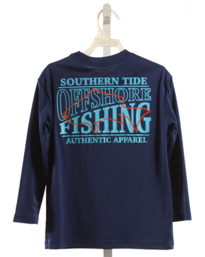 SOUTHERN TIDE  NAVY  PRINT  KNIT LS SHIRT