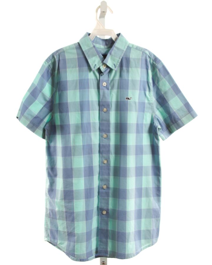 VINEYARD VINES  BLUE  CHECK  DRESS SHIRT