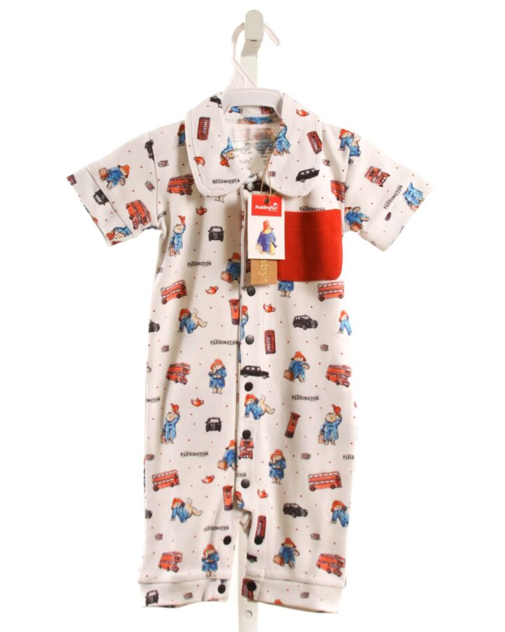 L'OVEDBABY  WHITE  PRINT  KNIT ROMPER